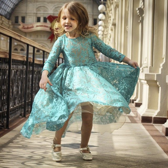 little girl teal dresses
