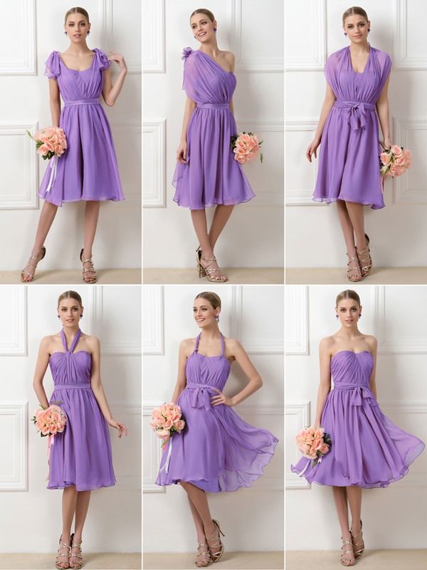 lavender convertible bridesmaid dress