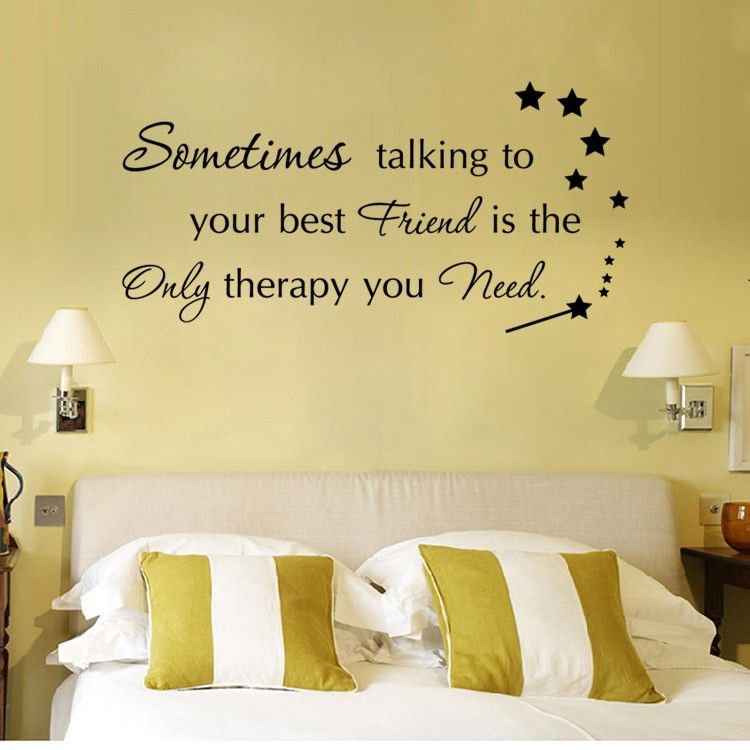 GOOD FRIENDS & LAMP POST Removable Wall Sticker