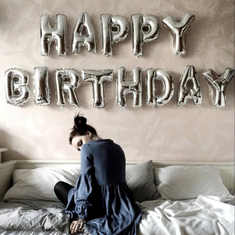 Hot 16 Mixed Color Happy Birthday Letter Balloons Party Decoration Foil Inflatable Balloons Globos Baloes Air Balloon Cheap Noisemakers Cheap White Noise Machine From Mp917 6 04 Dhgate Com