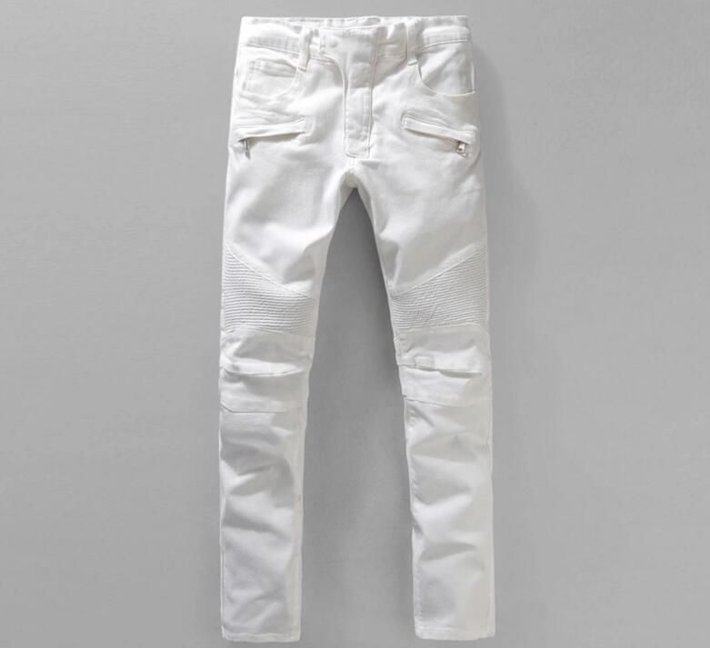 all white biker jeans