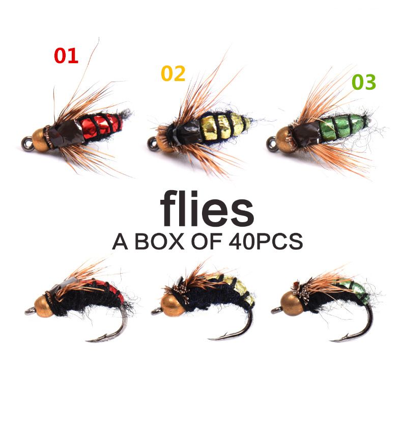 2021 Wholesale Fly Fishing Flies Bionic Insect Lure Fishing Bait Fake