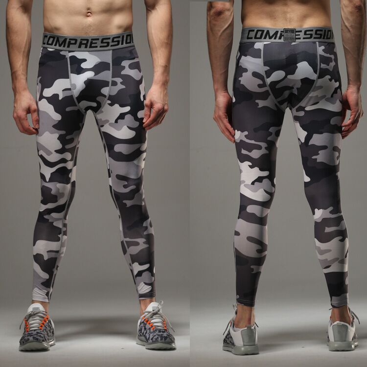 Mens Workout Athletic Compression Pants Dri fit Spandex Long Camouflage Fashion Mens Workout Athletic Compression Pants Dri fit Spandex Long Camouflage Fashion