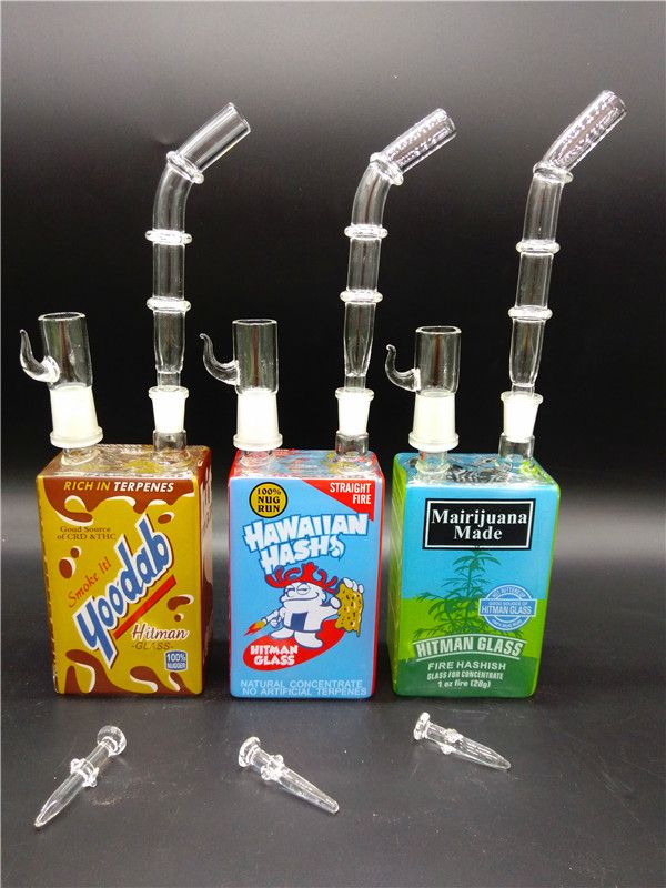 2020 New Recycler Hitman Mini Liquid Glass Bongs Sci Glass Water