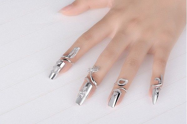 sterling silver fingernails