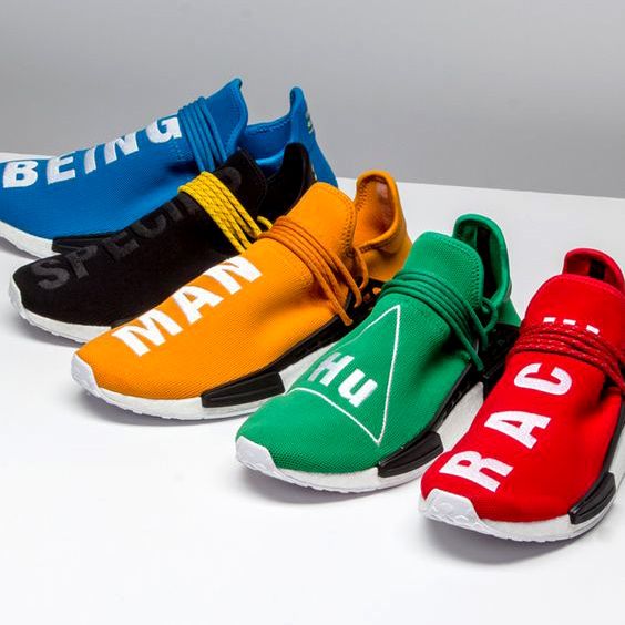 2021 Vibrant Colors Human Race Shoes 