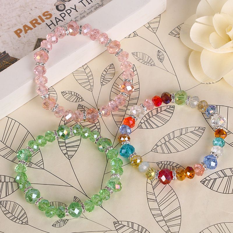 Crystal con cuentas Pulsera femenina de cristal artificial FB543 Orden de mezcla 20