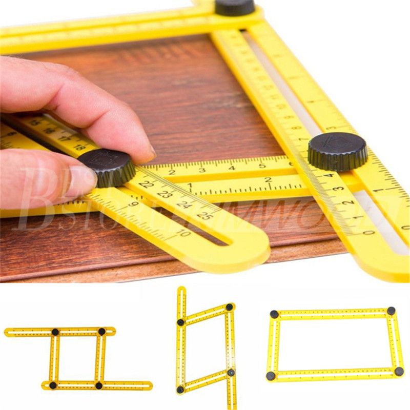 New Measuring Instrument Angle square Template Tool Four-Sided Ruler Mechanism