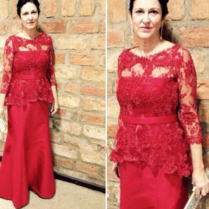 mother of the bride red dresses