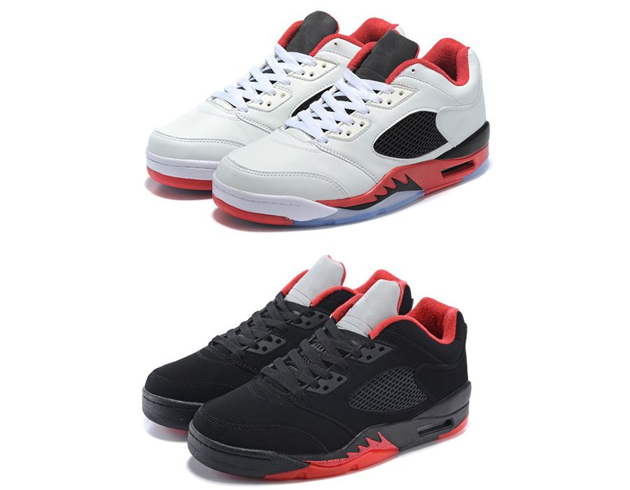 jordan retro 5 low fire red