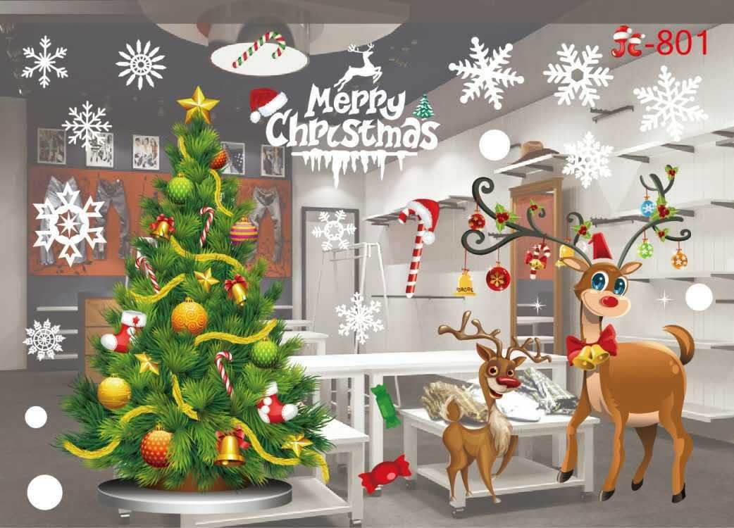 Adesivi Buon Natale.Acquista Fai Da Te Buon Natale Adesivi Murali Decorazione Regali Di Babbo Natale Albero Finestra Adesivi Murali Adesivi Murali In Vinile Smontabile Decorazioni Di Natale A 2 72 Dal Sunnytech Dhgate Com