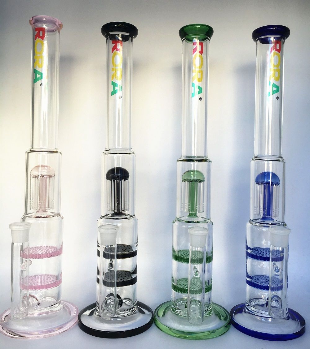 2021 Cheap 42 Cm Tall Glass Bong With Arm Tree Percolator And Deb Rig 2
