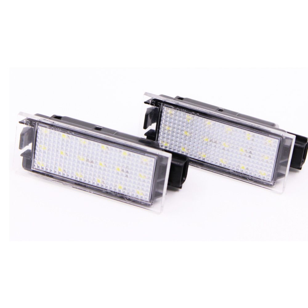 Monland Voiture 18SMD LED Num/éRo de Plaque DImmatriculation Lumi/èRe pour Multivan Passat B5 B6 Combi Eurova Caravelle MK4 Transporter T4