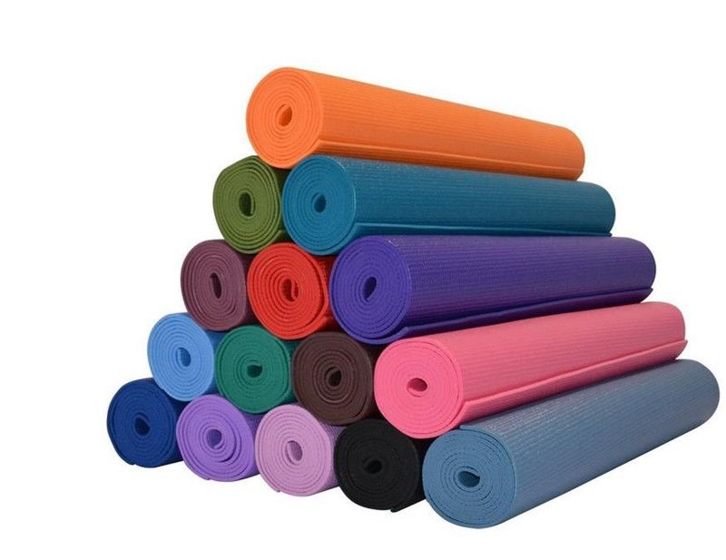 Yoga Mat 1/8 Lightweight Classic Premium Non Slip Eco Friendly With Carry Strap 100 EVA