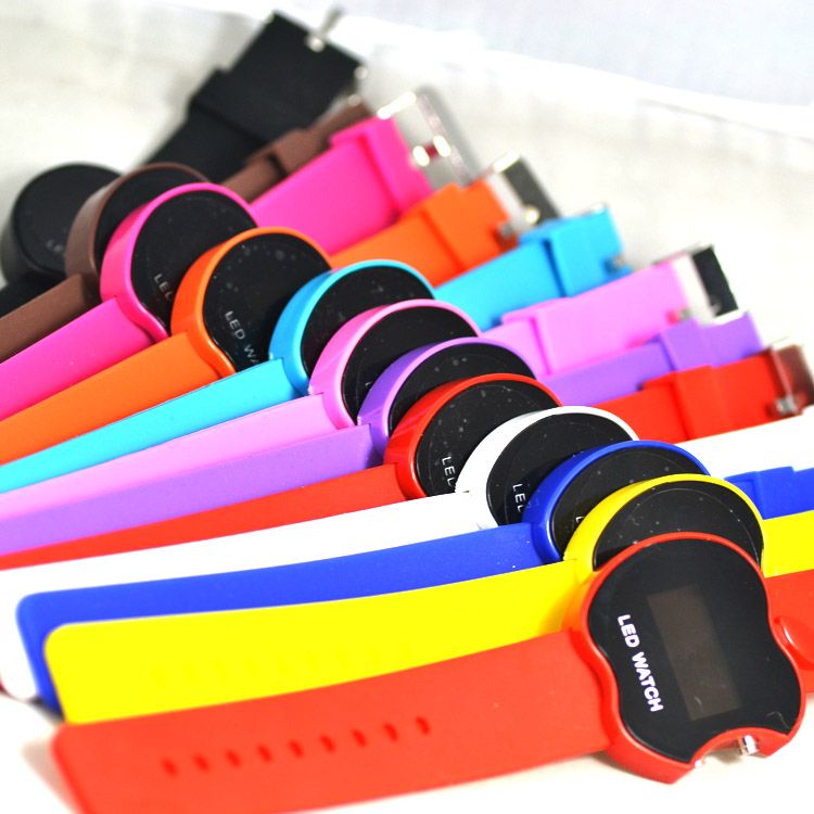 apple shaped led watch