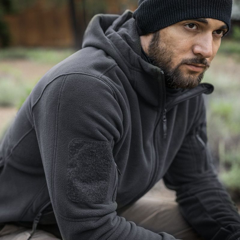 Chaqueta táctica térmica de lana para deportes al aire libre, #Gray Chaqueta táctica térmica de lana para deportes al aire libre, #Gray