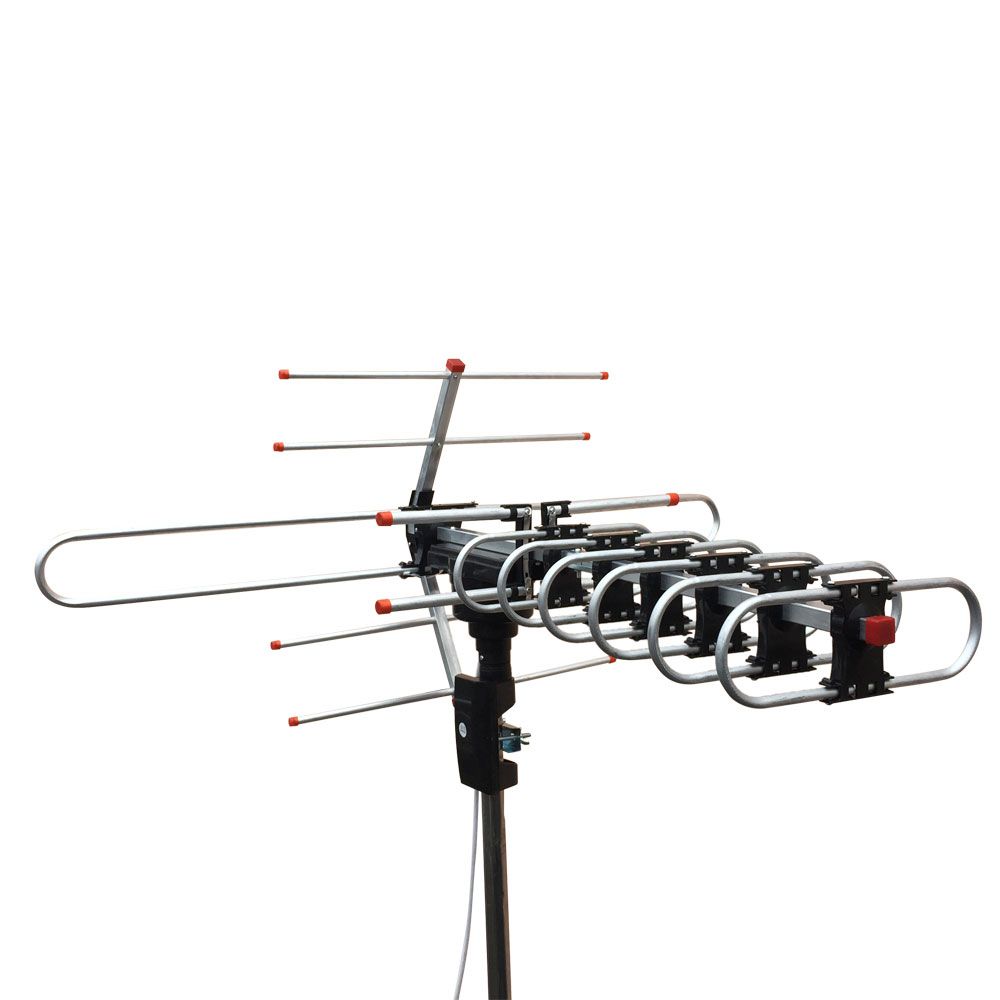 Acheter Antenne Amplifiee A Lexterieur Digital Hd Tv 360 Rotor 38db Uhf Vhf Fm 150 Mile Black 88022014 De 13 38 Du Gadget Dhgate Com
