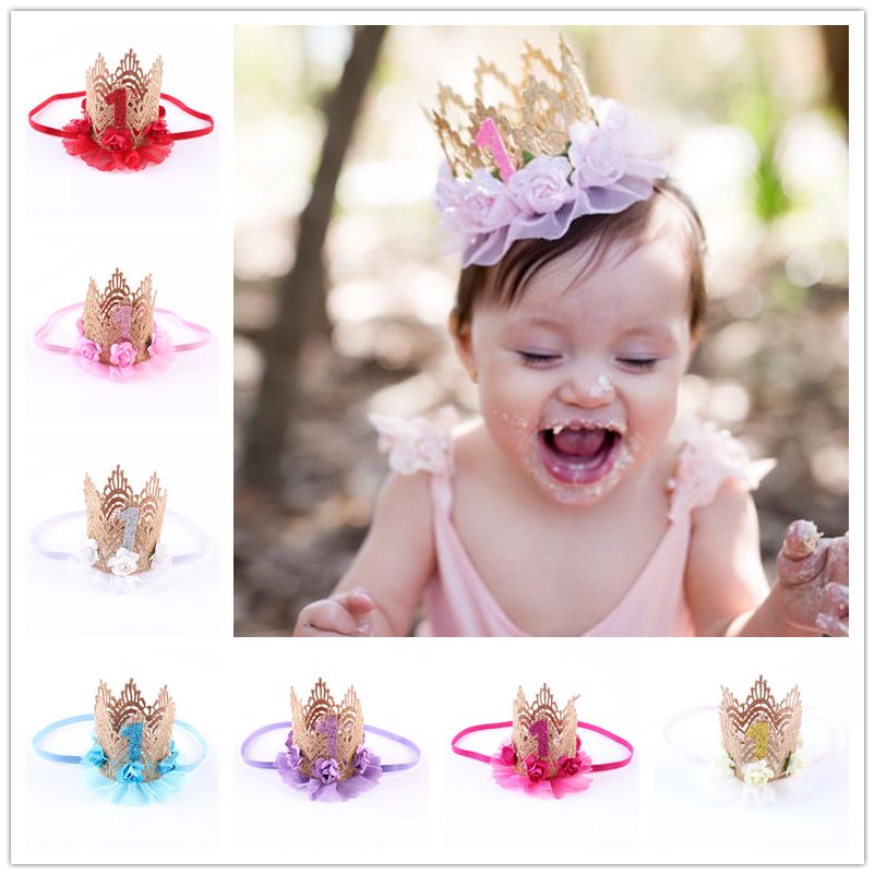 Girls Kids Children Baby Princess Party Birthday Crown Tiara Hair Head Band