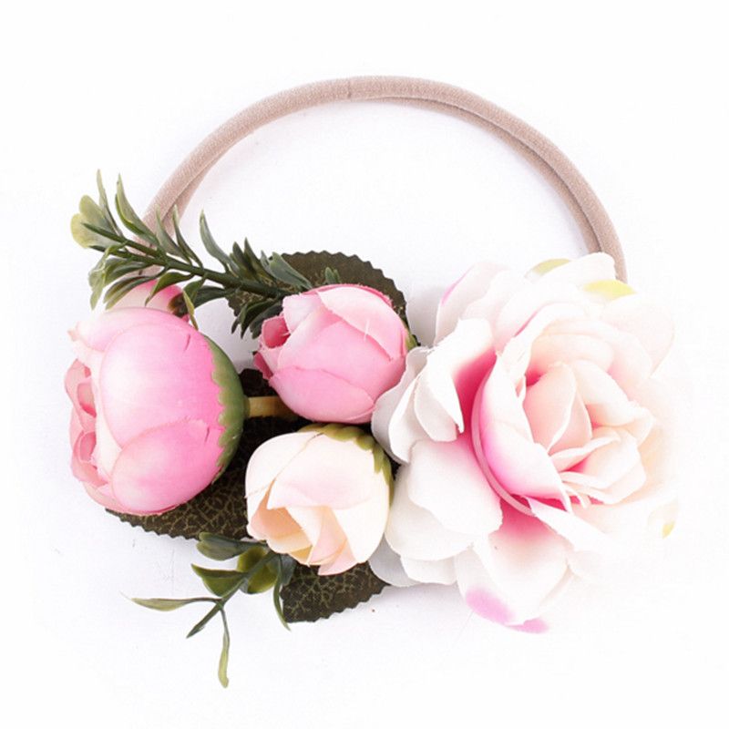 flower head wreath baby