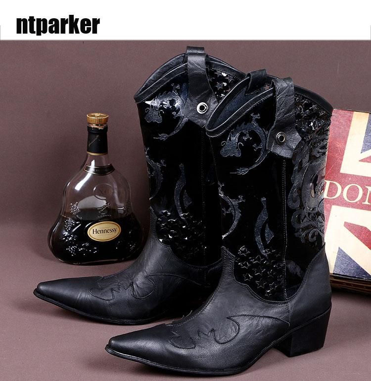 italian black leather boots