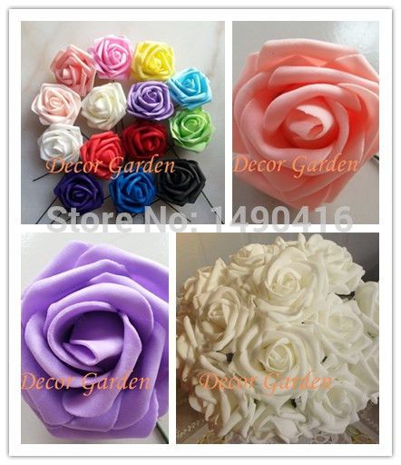 artificial foam roses wholesale