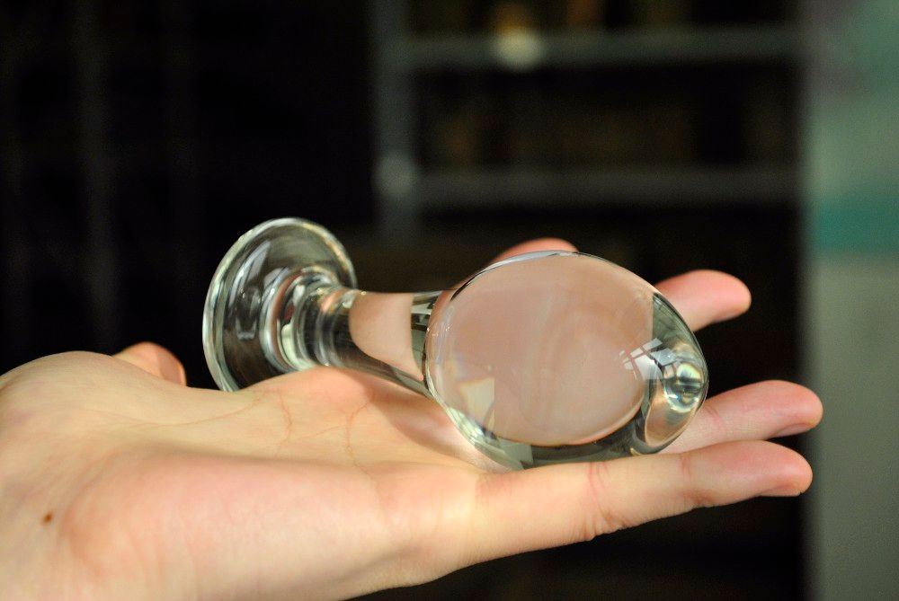 44 Big Ball Pyrex Glass Anal Dildo Butt Plug Crystal Vagina Bead Male
