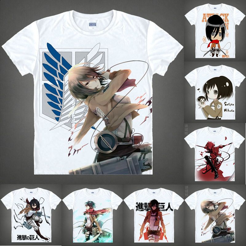 Hot Attack on Titan Scout Regiment Mikasa Ackerman Cosplay Costume Coat Jacket