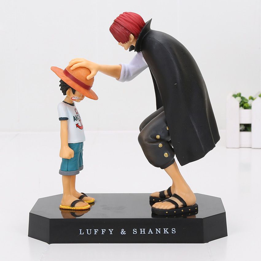Anime Manga Online Sale Anime One Piece Memory Of Childhood Monkey D Luffy And Shanks Pvc Action Figure Toy Dhgate Com