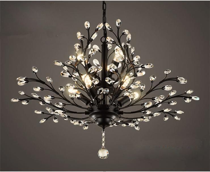 Chandilers Pendant Lamps Crystal Glass Led Lights Modern