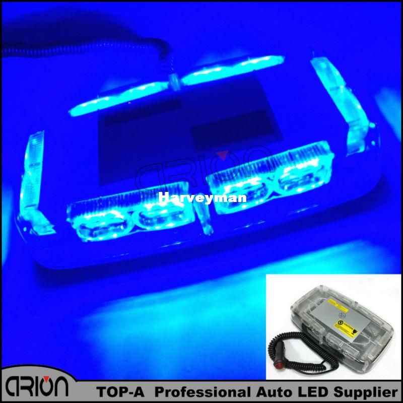12 LED 36W Strobe LED Red Beacon Emergency Warning Light Bars Kit Fog Light
