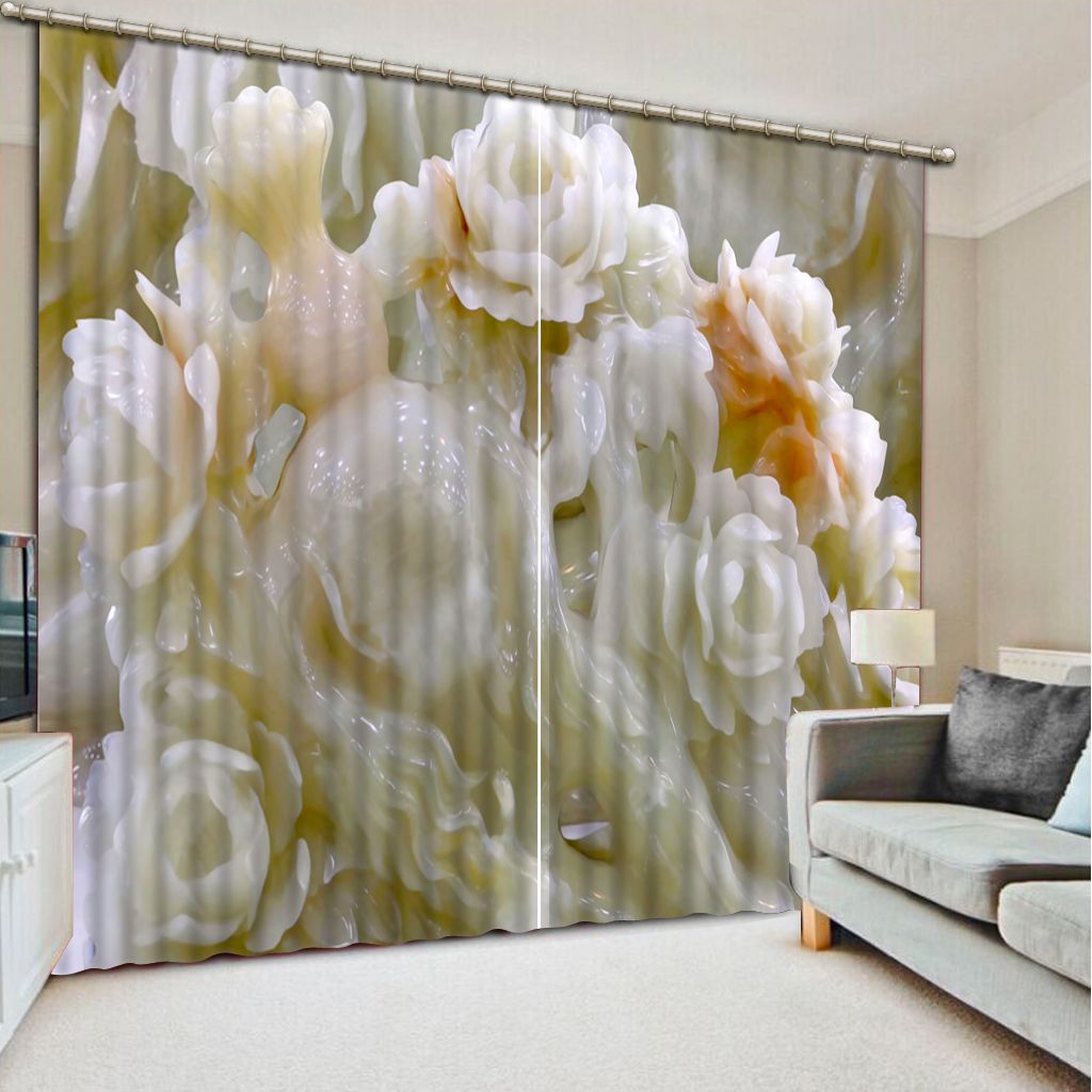 2019 Top Classic 3d European Style Modern Living Room Curtains