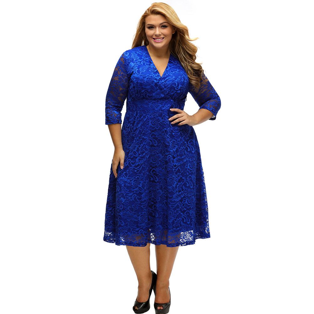 plus size lace cocktail dresses with sleeves