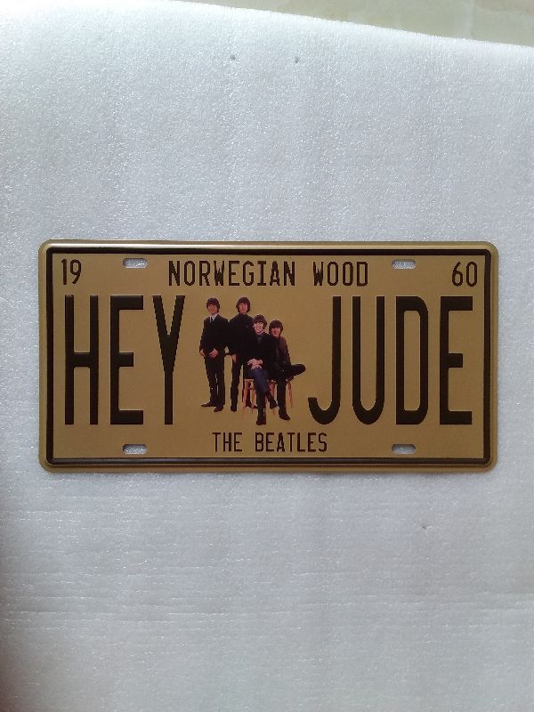 US SELLER old  tin signs The Beatles tin sign car plate