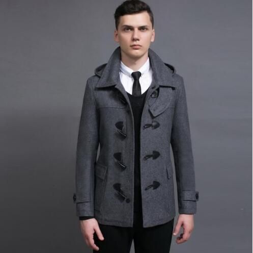 mens short wool coat