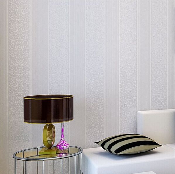 Wholesale Papel De Parede Stripe Modern Textured Wallpaper Bedroom Textured Wall Paper Modern Bedroom Wallpaper Roll Beige White Grey Canada 2019