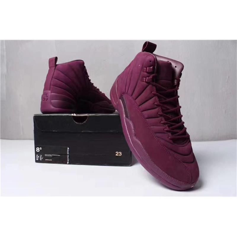 Air Retro 12 XII Zapatillas De Deporte De Los Hombres De Baloncesto Verde  Púrpura Del Trigo