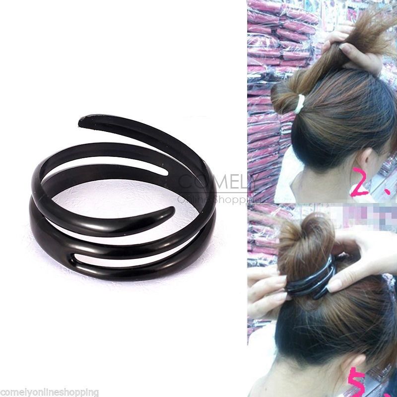 2019 Diy Hair Styling Spiral Updo Donut Bun Clip Fast Tool Formal
