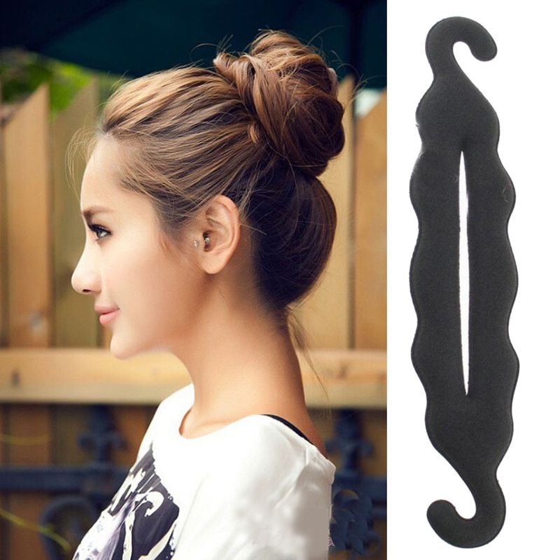 2019 Women Magic Foam Sponge Hairdisk Hair Device Donut Quick