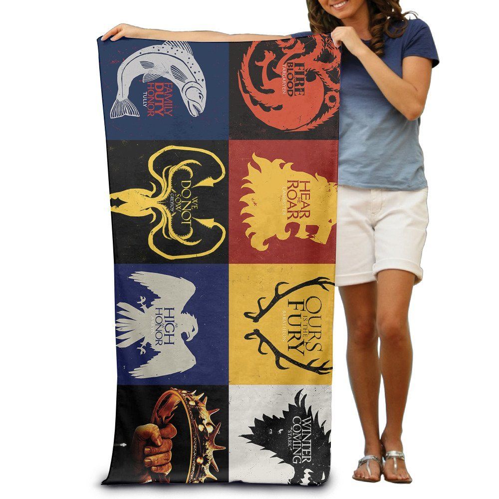 2020 Game Of Thrones House Banner Custom Theme Absorbent Bath Towel