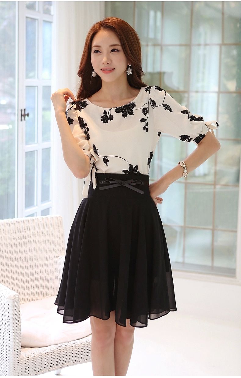 casual skirt and top set