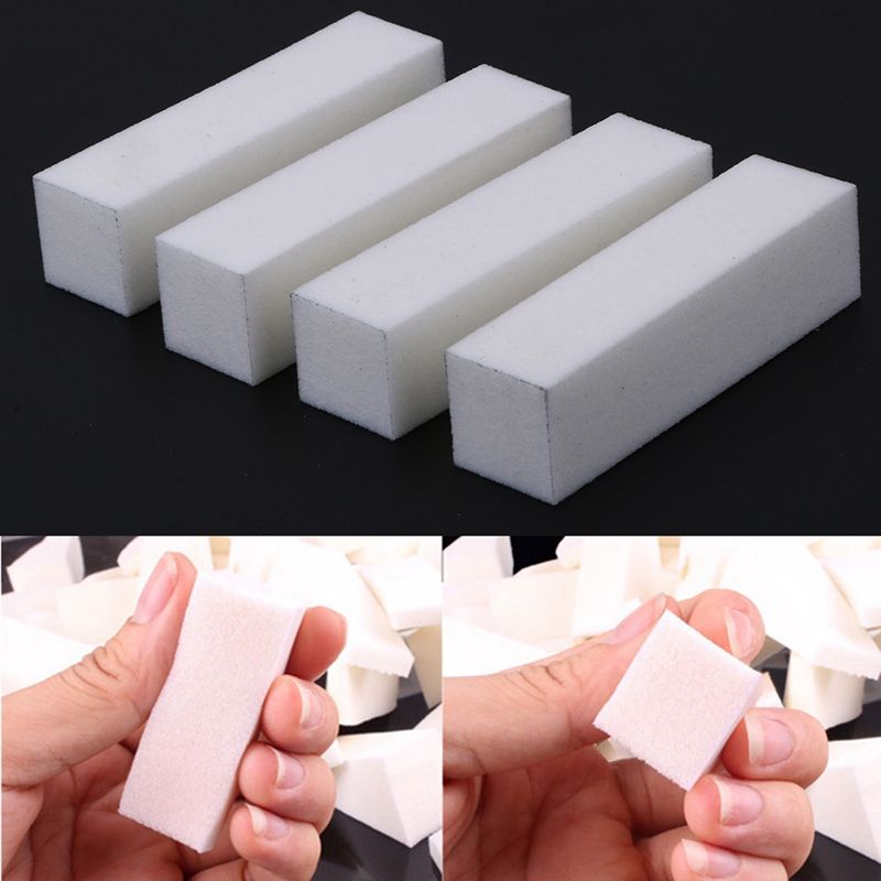 White Buffing Sanding Sponge Files Block Pedicure Manicure Care Nail Art Buffer Beauty Tools White Buffing Sanding Sponge Files Block Pedicure Manicure Care Nail Art Buffer Beauty Tools