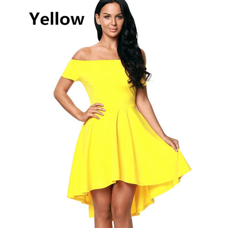 yellow one piece dress