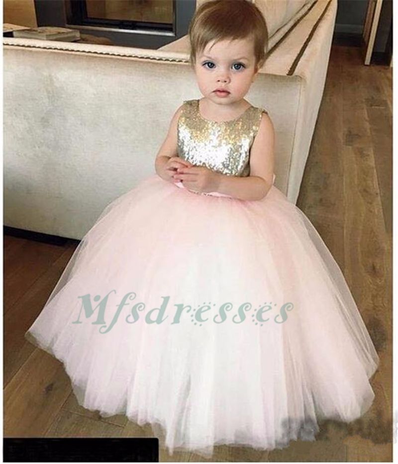 rose gold baby dress