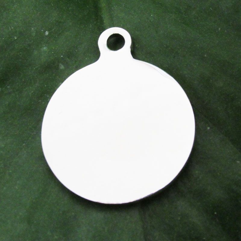Stainless Steel Dog Tags Circle Blank Pet Identity Tags Pendants