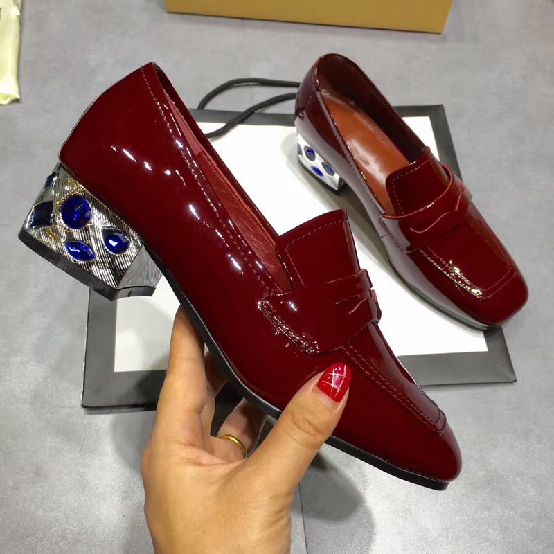 Wine Red Black Womens Dress Shoes Patent Leather Chunky Heels With Rhinestone Female Moccasins From Brand Fashion 104 93 Dhgate Com - Red Patent Leather Loafers Womens Wine Red Black Womens Dress Shoes Patent Leather Chunky Heels With Rhinestone Female Moccasins From Brand Fashion 104 93 Dhgate Com - Red Patent Leather Loafers Womens