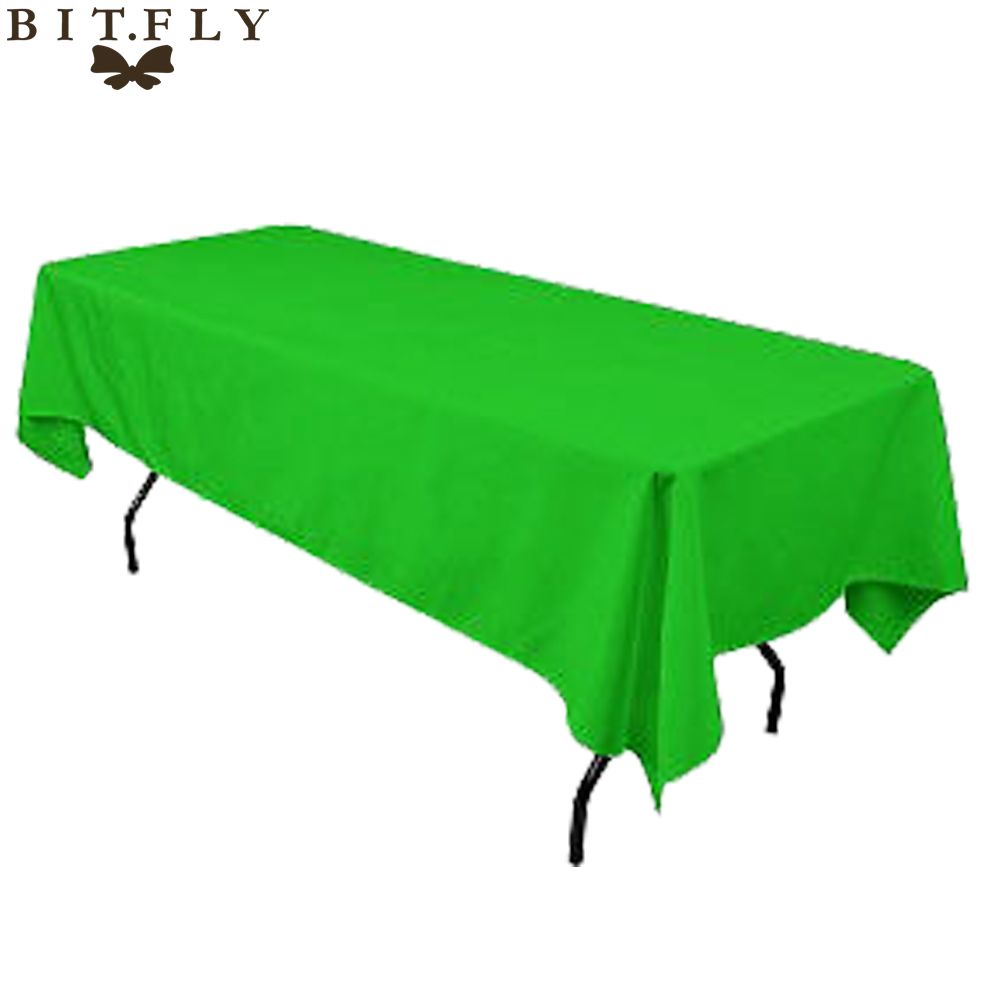 145cmx 304cm Satin Table Cloth Rectangular Tablecloth Fabric For Home