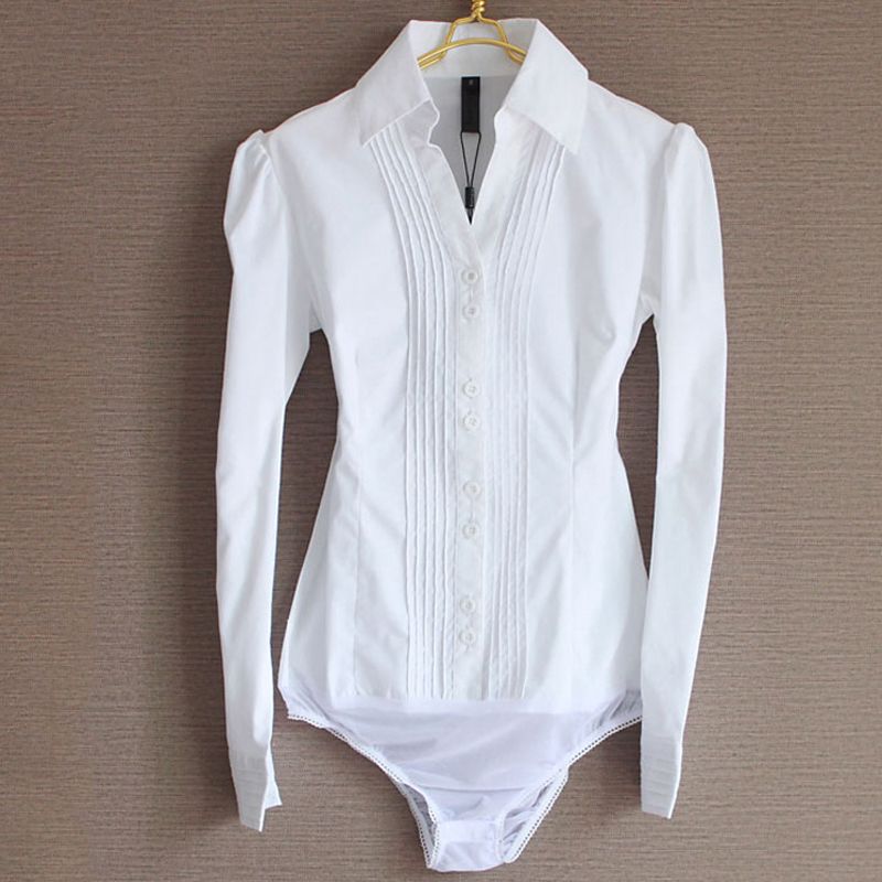 body chemise blanche femme