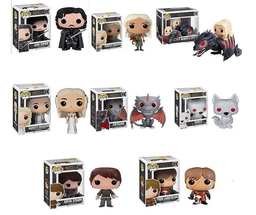 FUNKO POP Game of Thrones Action Figures Jon Snow Daenerys Gragon Movie Figures Q Edition Anime Toys For Collection Figures Toys FUNKO POP Game of Thrones Action Figures Jon Snow Daenerys Gragon Movie Figures Q Edition Anime Toys For Collection Figures Toys
