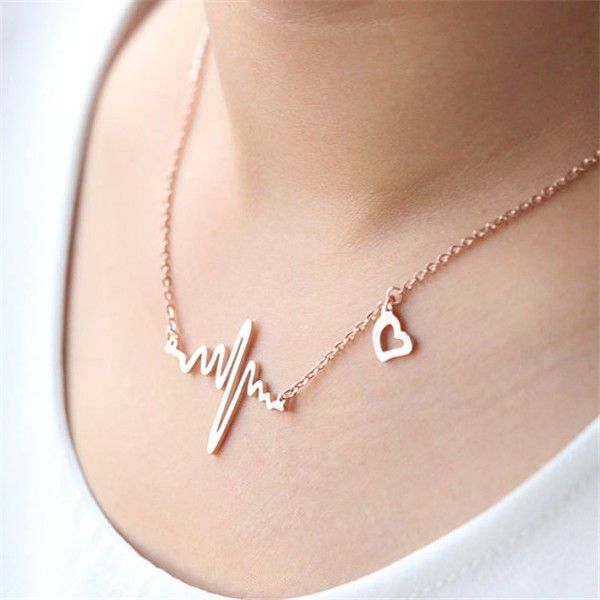 Heart Rhythm Necklace Gold Outlet Store Up To 50 Off