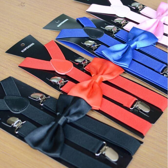 Orange Suspender and BowTie Set Wedding Formal Tuxedo Adults Men Women USA